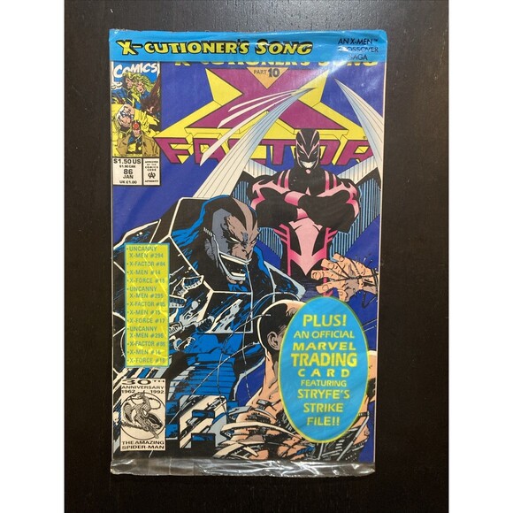 X-Factor No. 85 & 86 SEALED with Trading Cards Marvel Comics (1992) - Picture 2 of 7